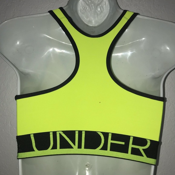 Under Armour Neon Logo Racerback Sports Bra S - Picture 4 of 4